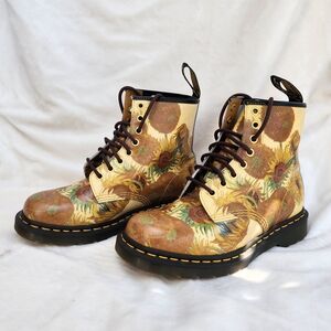 Dr. Martens Multicolor Floral Lace-Up Boots